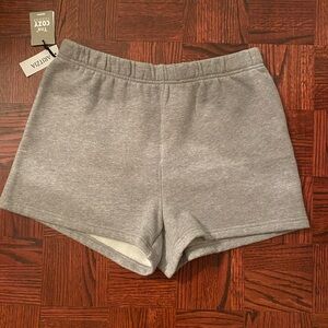Aritzia’s Tna cozy fleece shorts